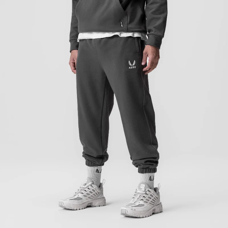 0655. Tech-Terry™ Oversized Sweats - Space Grey ""Emblem""