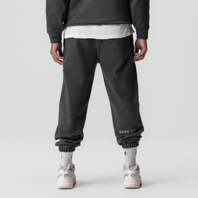 0655. Tech-Terry™ Oversized Sweats - Space Grey ""Emblem""