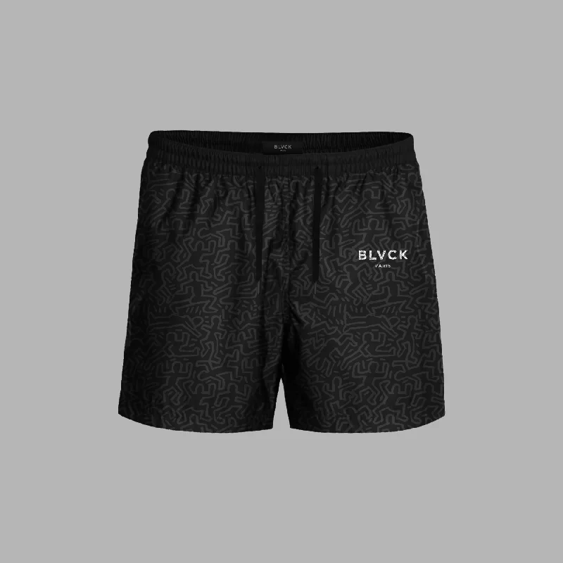 'Blvck x Keith Haring' Swim Shorts