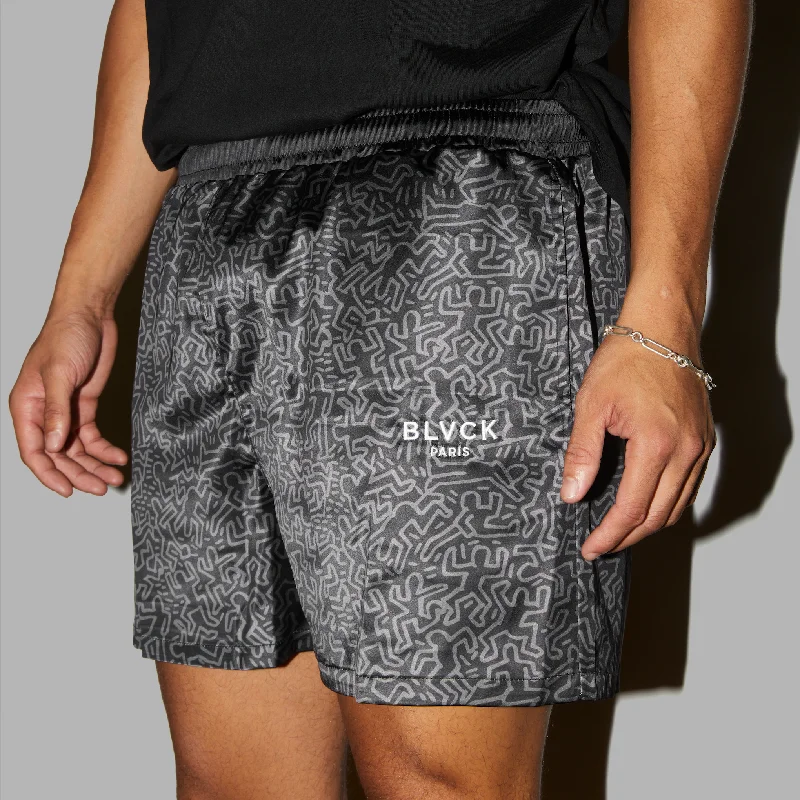 'Blvck x Keith Haring' Swim Shorts