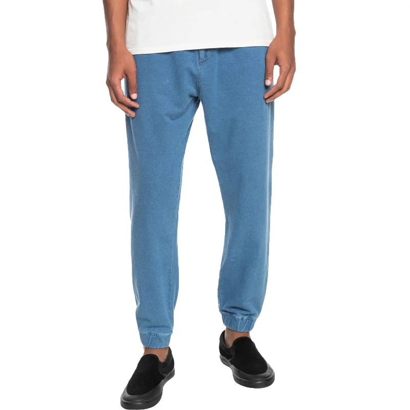 Quiksilver Mens Casual Waist Denim Tracksuit Bottoms - Insignia Blue