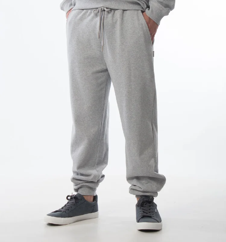 SLANT POCKET TRACKPANTS – GREY MELANGE