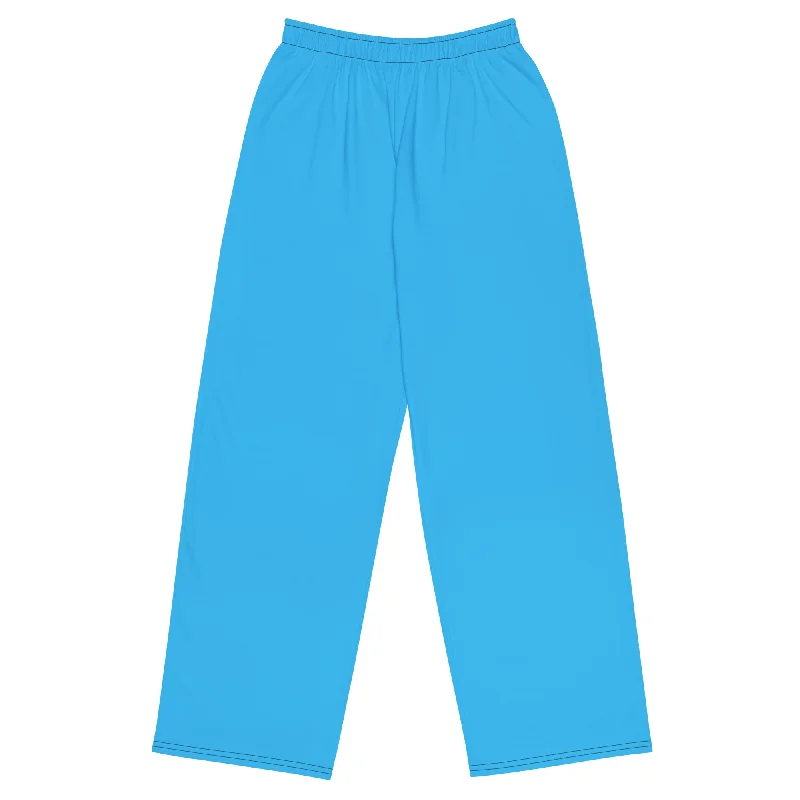 GG - Unisex wide-leg pants - Deep Sky Blue