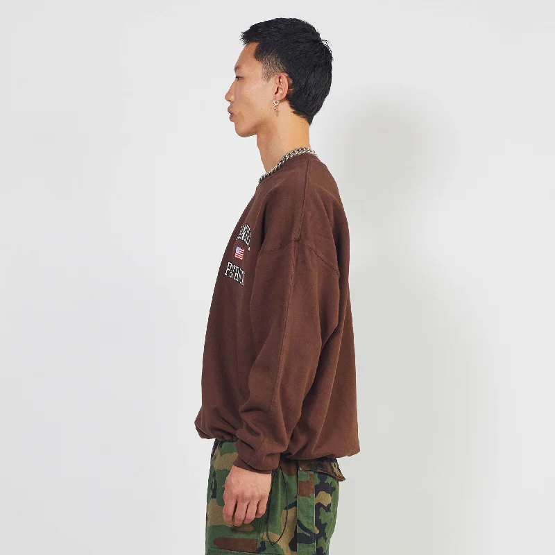 USA sweatshirt / brown