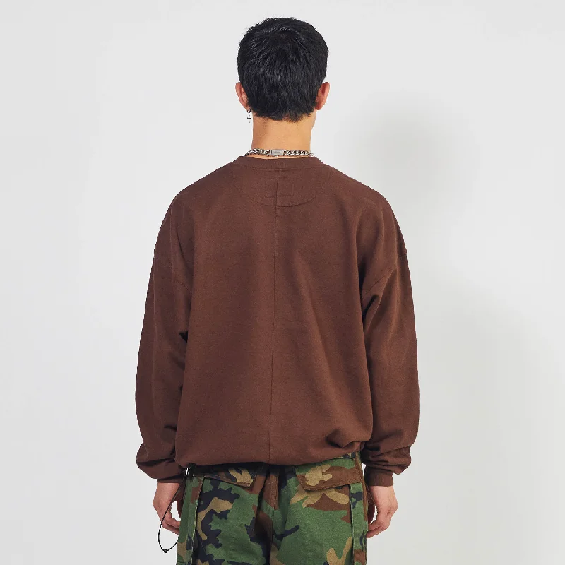 USA sweatshirt / brown