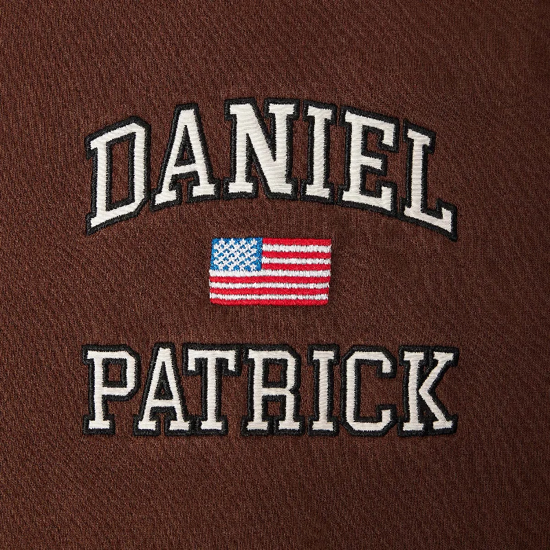 USA sweatshirt / brown