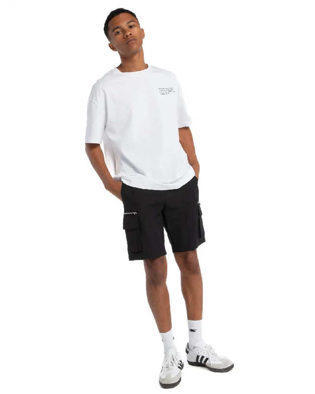 Utility Cargo Shorts - Black