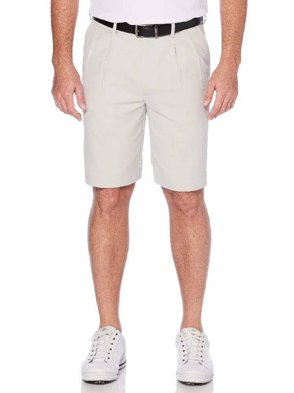 Men's Double Pleated Golf Short with Active Waistband