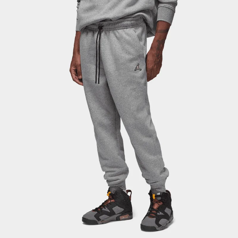 Jordan Essentials Fleece Pants Carbon Heather / Black - White