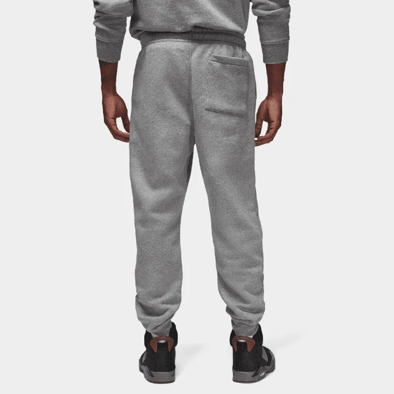 Jordan Essentials Fleece Pants Carbon Heather / Black - White