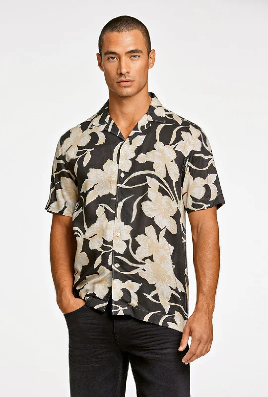 LINDBERGH AOP VISCOSE RESORT SS SHIRT