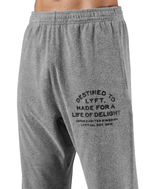 Delight Logo Pile Pants - Grey