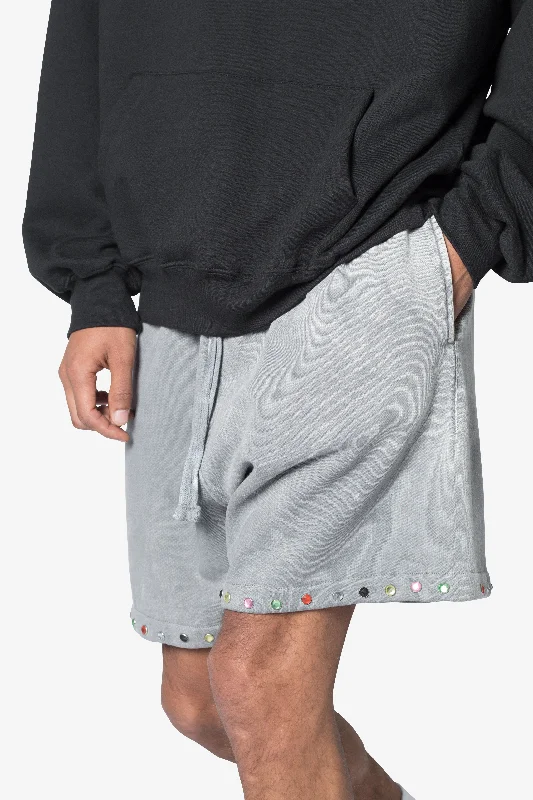 Washed Gradient Shorts - Washed Black