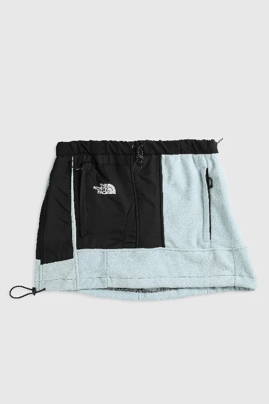 Rework North Face Fleece Mini Skirt - M