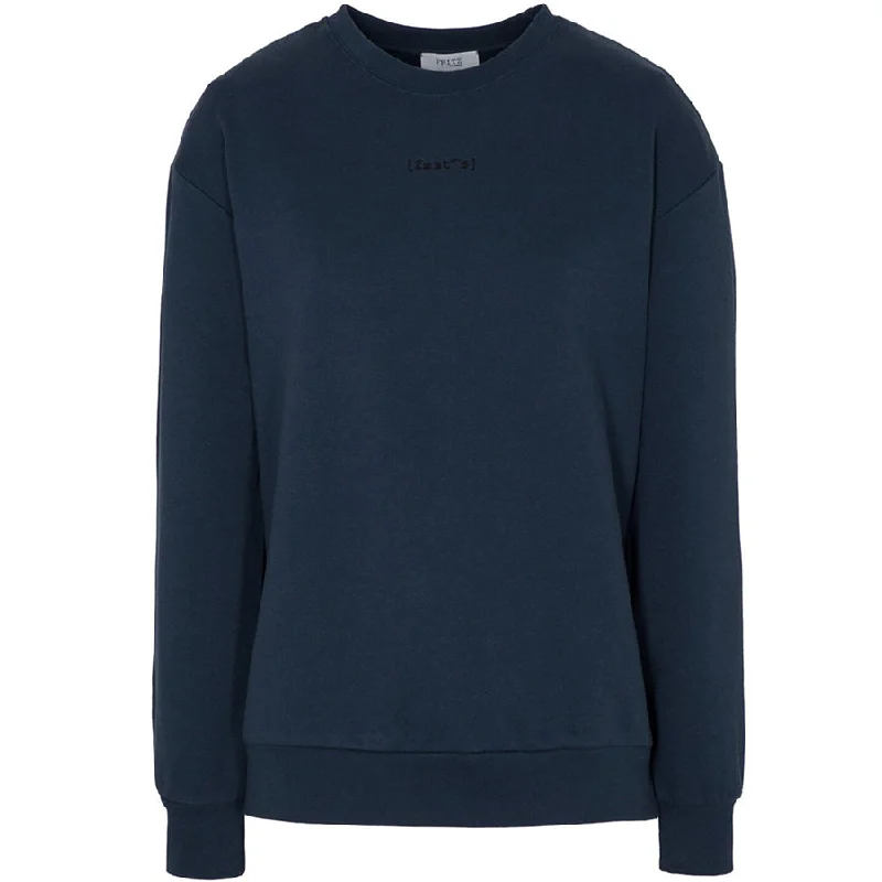 UNISEX ORGANIC COTTON CREWNECK SWEATER IN NAVY