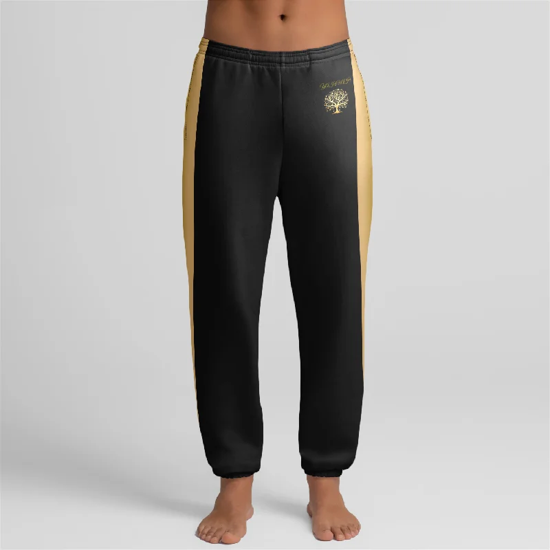 Yahuah-Tree of Life 01 Elect Designer Relaxed Fit Fleece Unisex Joggers