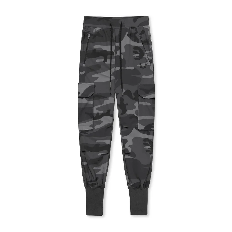 0437. TETRA-LITE™ Cargo High Rib Jogger - Black Camo