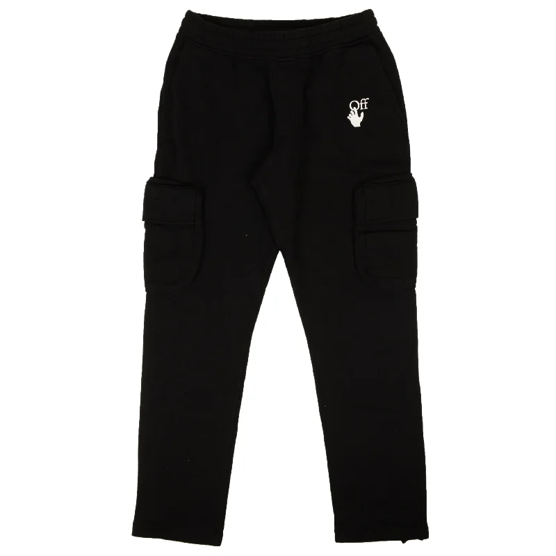 Black Fuchsia Marker Sweatpants