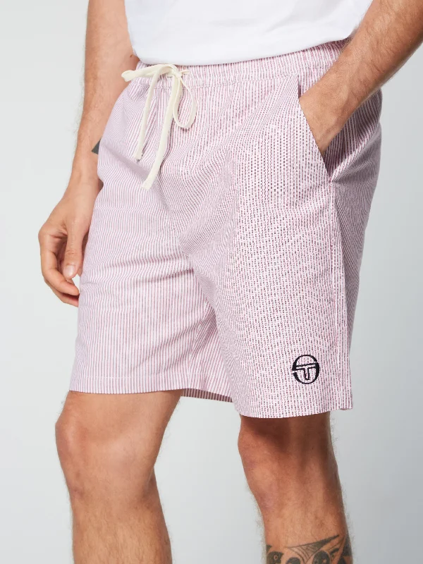 Cosimo Oxford Shorts- Wild Rose