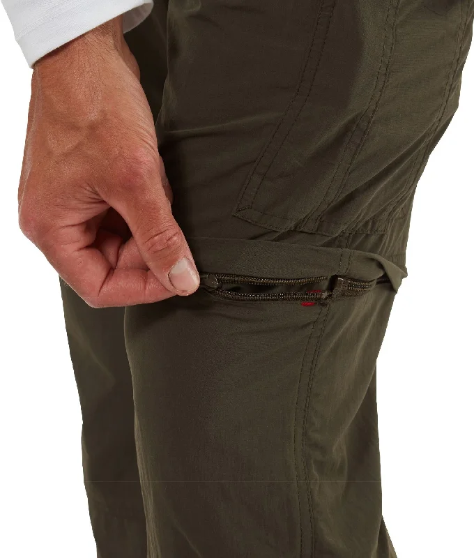 Craghoppers Nosilife Convertible II (Extra Long) Mens Walking Trousers - Green