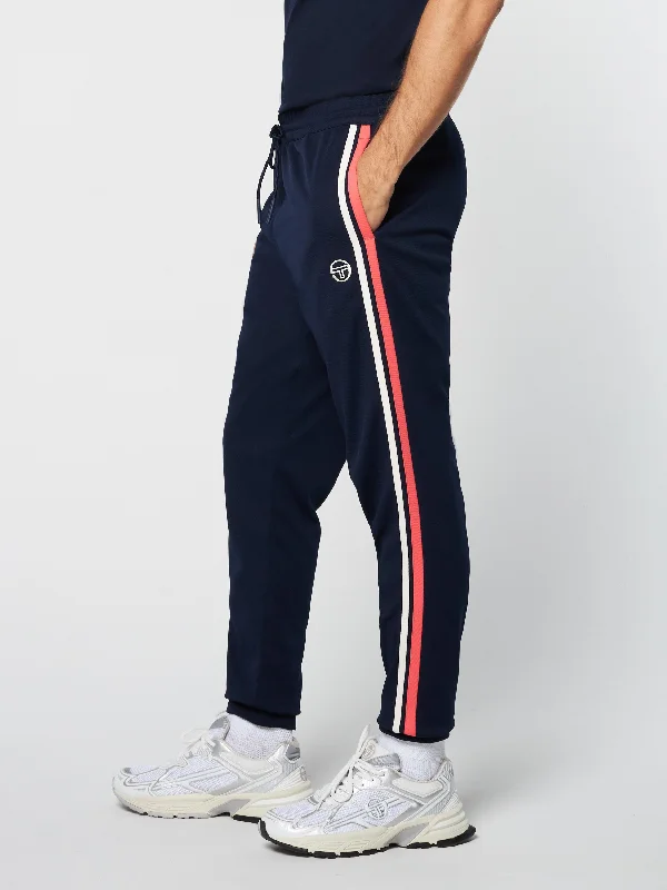 Damarindo Track Pant Archivio- Gardenia/ Maritime Blue