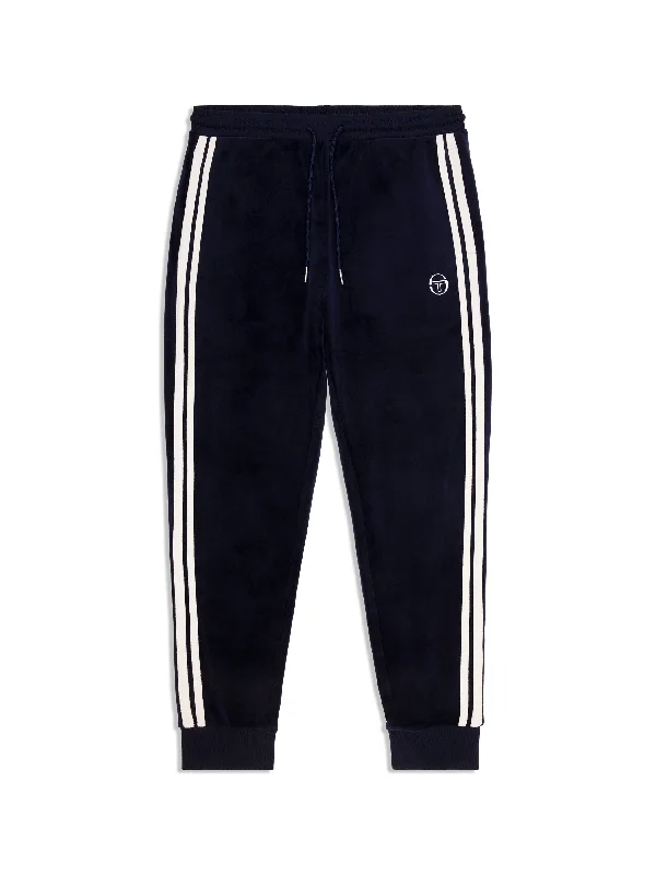 Damarindo Velour Track Pant- Maritime Blue