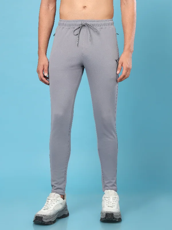 Men Solid Slim Fit Trackpants with ELASTO PLUS