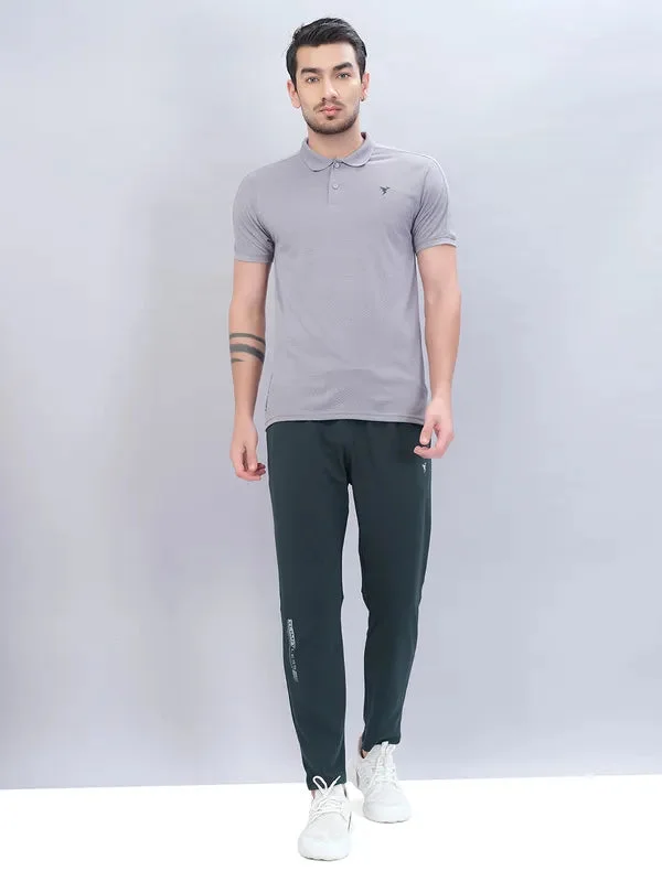 Men Solid Slim Fit Trackpants with ELASTO PLUS