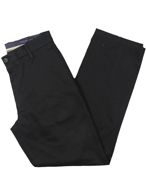 Mens Khaki Cotton Trouser Pants