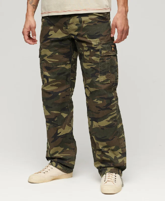 Organic Cotton Baggy Cargo Pants | Nathan Camo