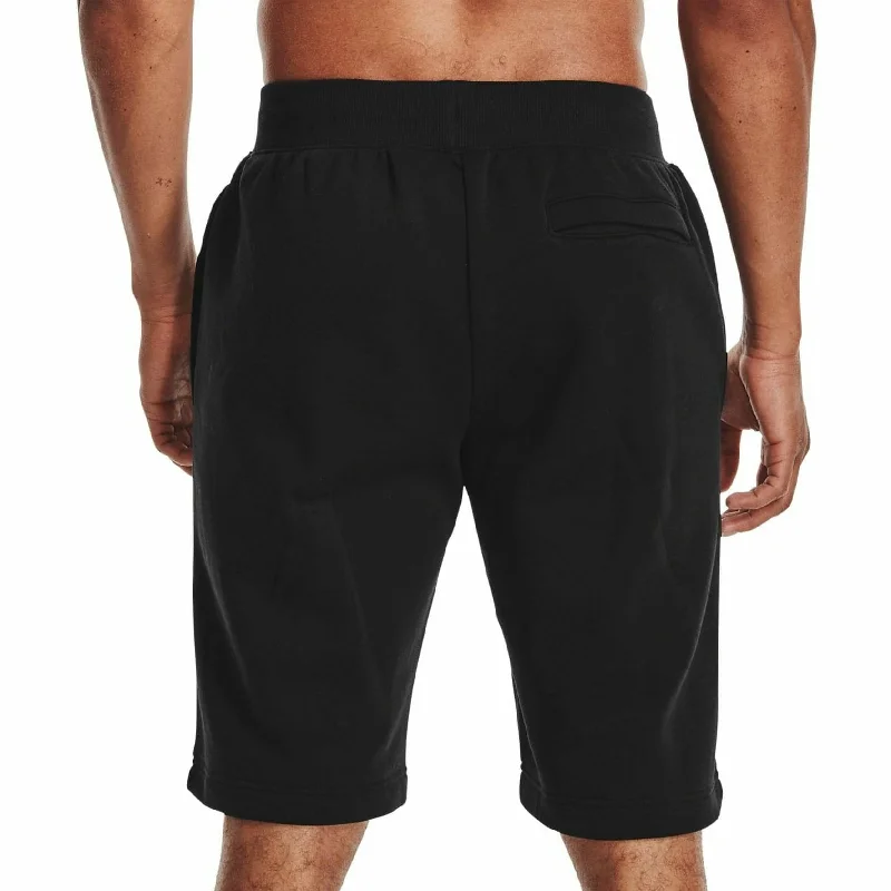 Under Armour Rival Mens Fleece Shorts - Black