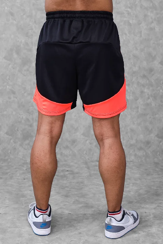 Block Training Shorts- Neon Orange