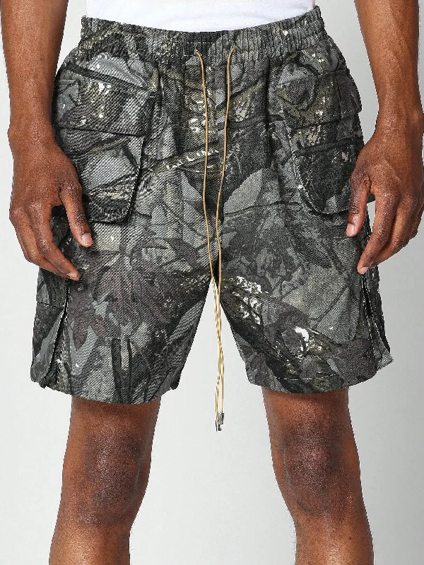 Cargo Short With All Over Camo Print