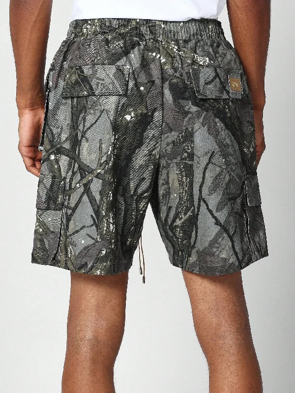 Cargo Short With All Over Camo Print