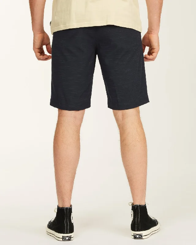 Crossfire Slub 21"" Hybrid Submersible Shorts - Navy