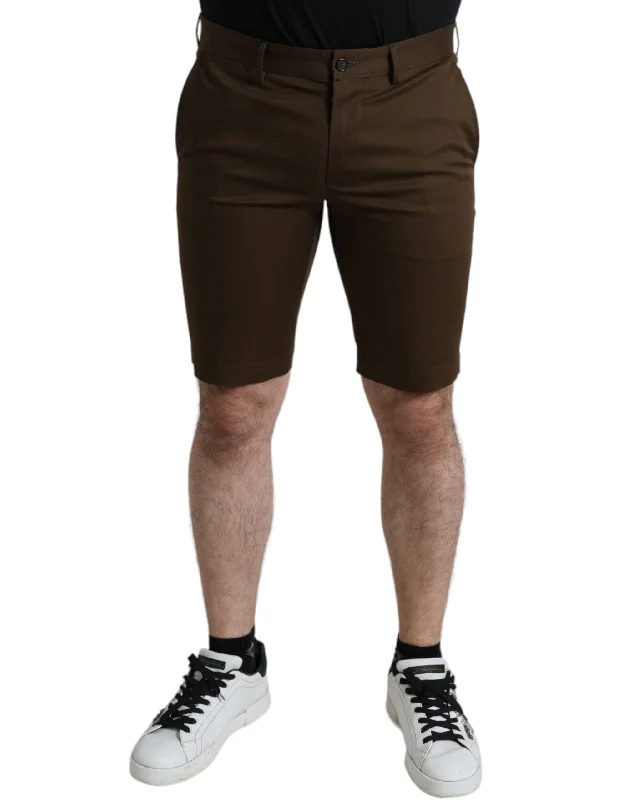 Dolce & Gabbana Chic  Bermuda Shorts with Logo Men's Detail