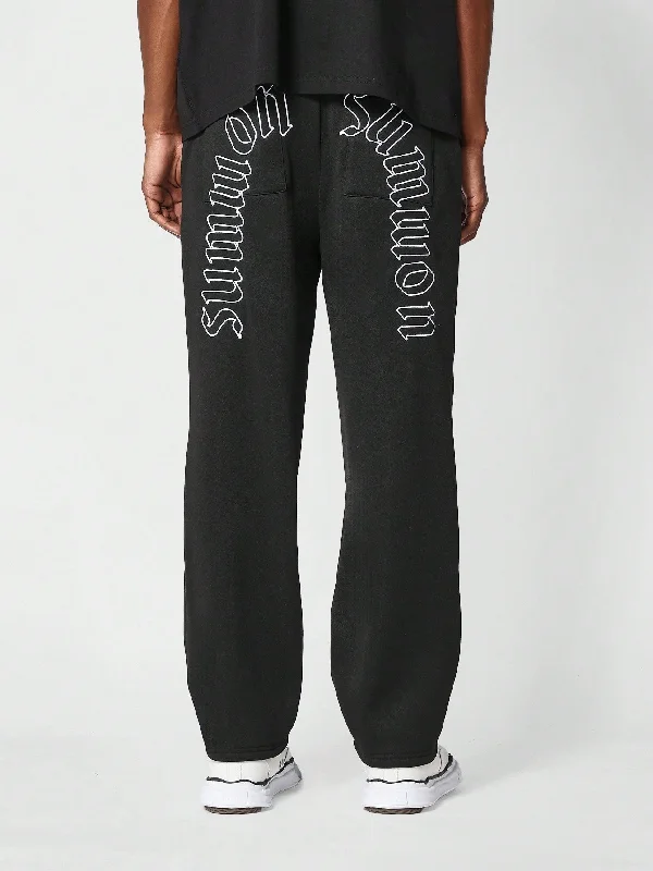 Drop Crotch Jogger Pants With Back Graphic