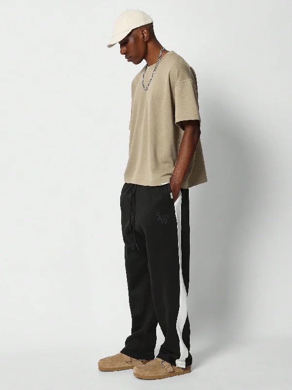 Loose Fit Baggy Drop Crotch Joggers With Side Panel College Ready