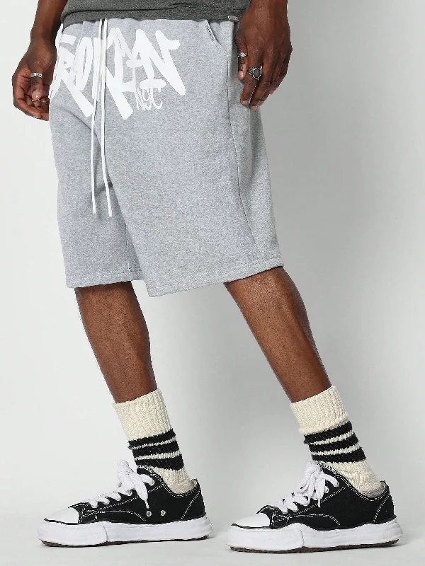 Drop Crotch Jorts Shorts With Front Graphic