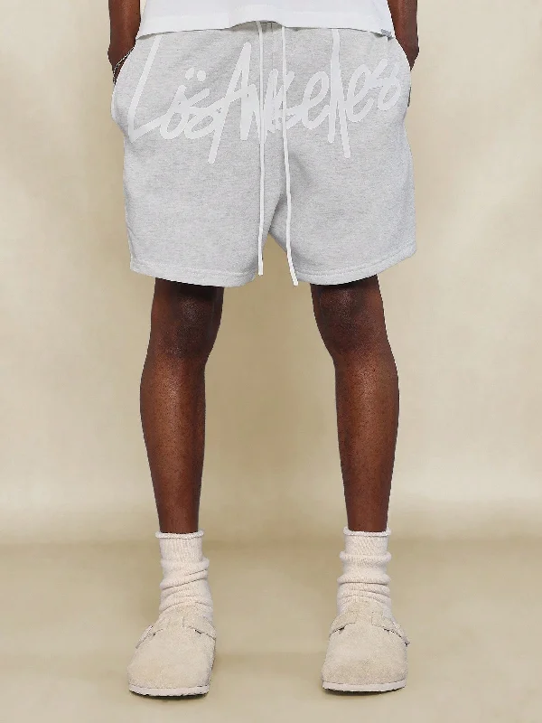 Drop Crotch Short With Los Angeles Print