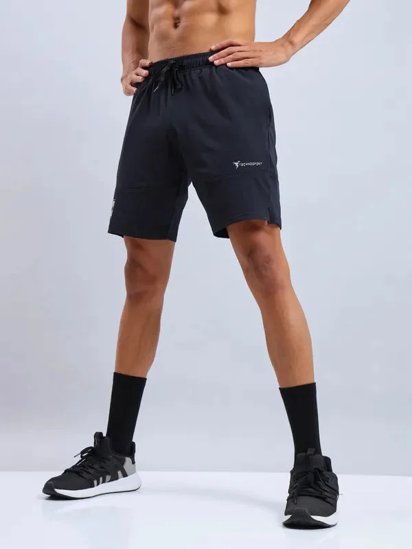 Men Solid Relax Fit Shorts with ELASTO LITE