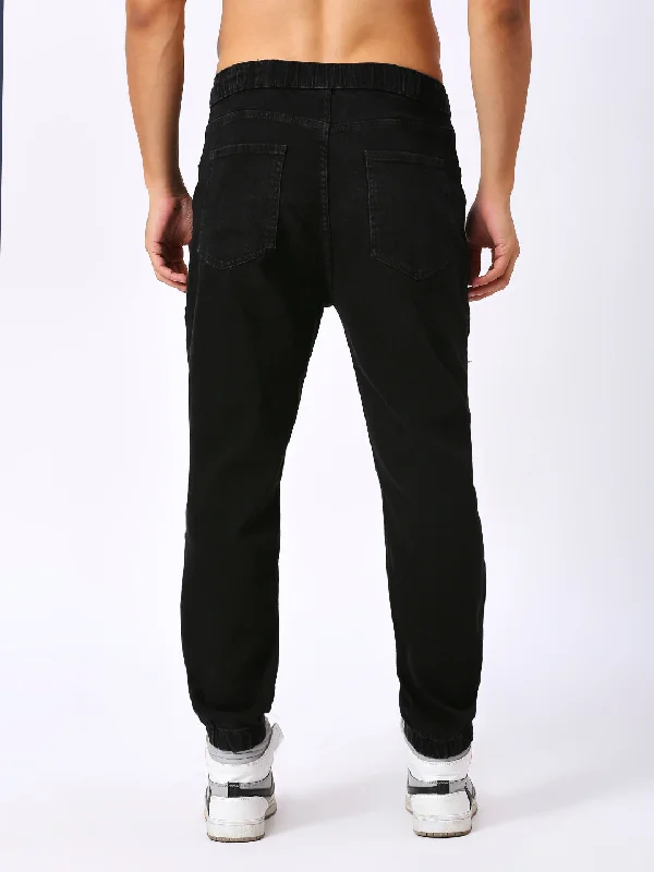 Men’s Black Ripped Jogger