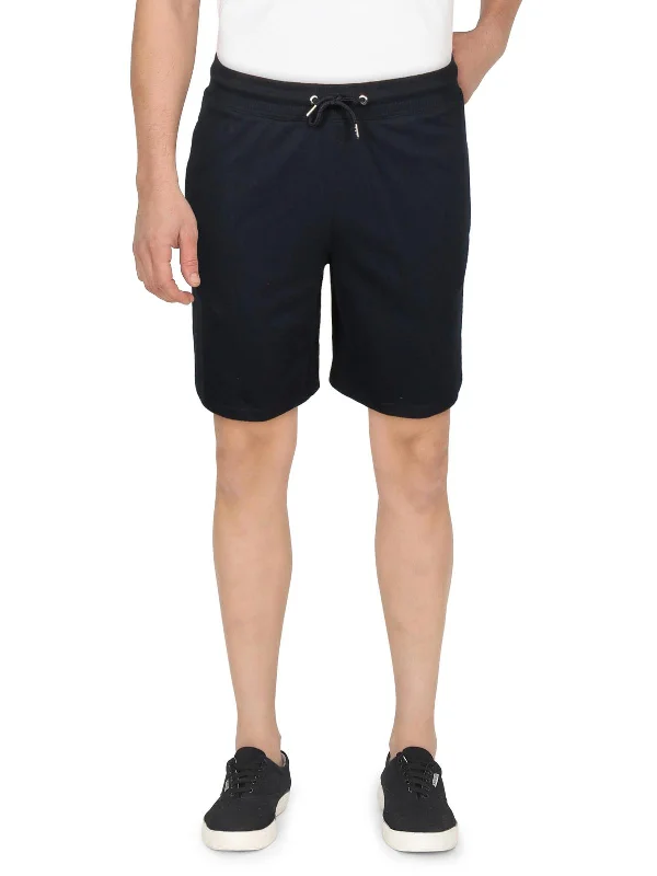 Mens French Terry Pull On Casual Shorts