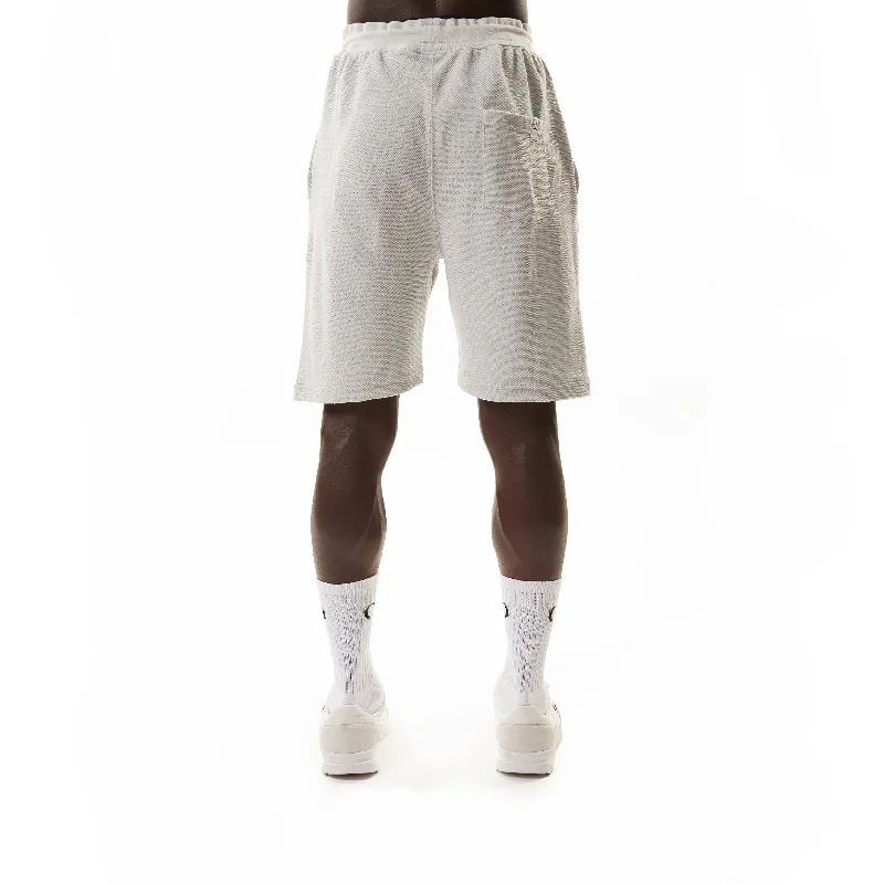 PIQUE KNITTED SHORT - GREY