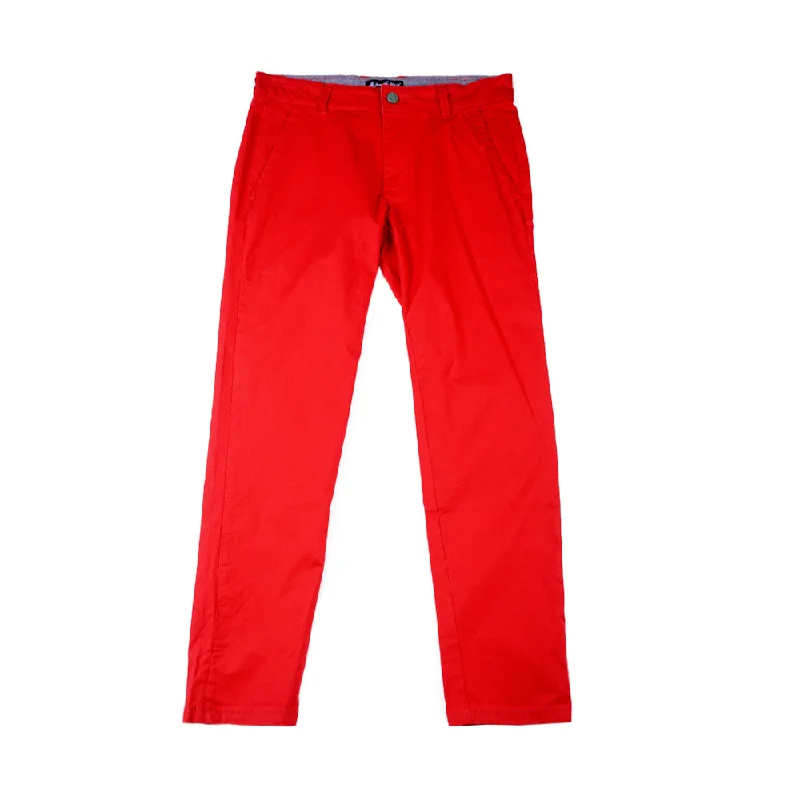 ROYAL BLUE STRETCH TWILL SKINNY PANTS RED - W1PT1148