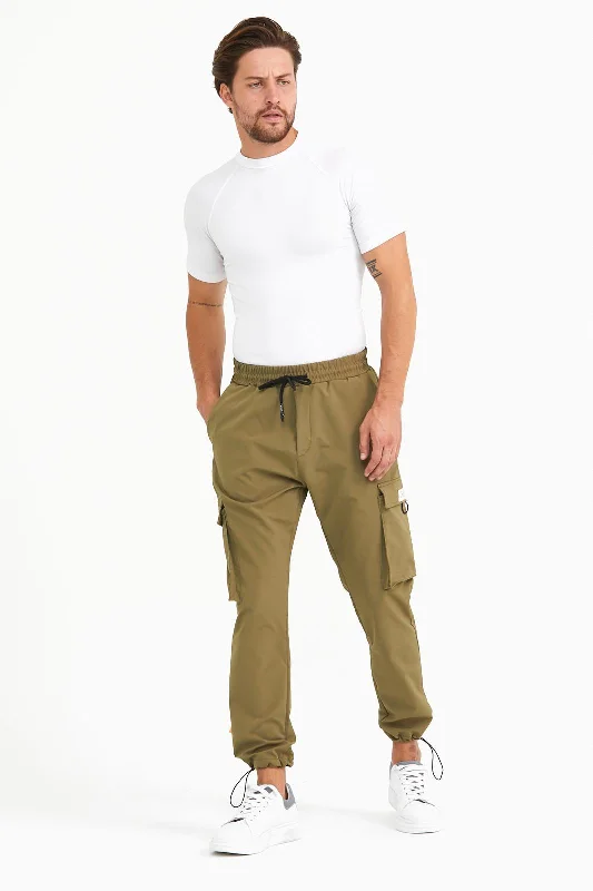 Sneakerjeans Khaki Cargo Jogger Pant RL01