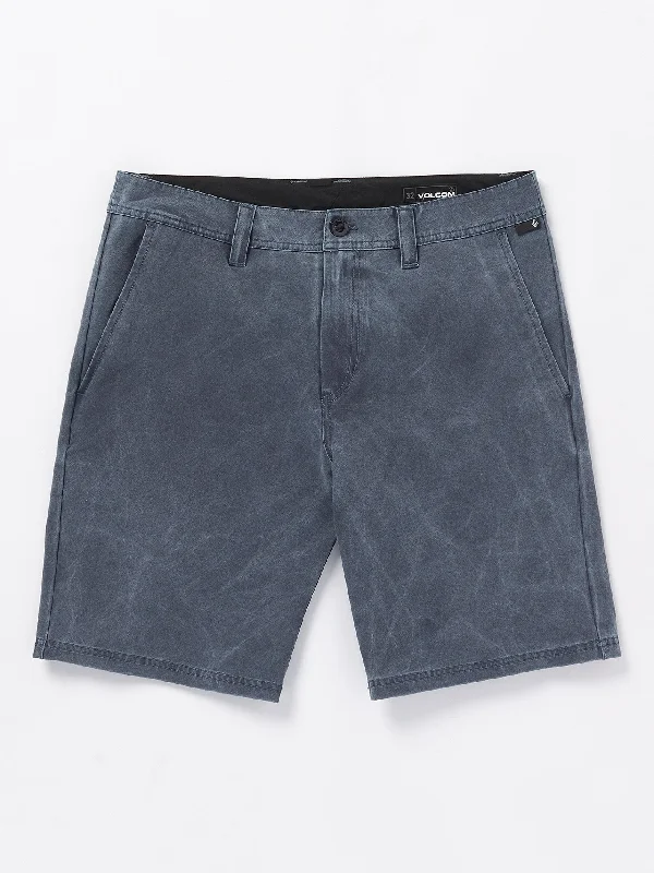 Stone Faded Hybrid Shorts - Navy