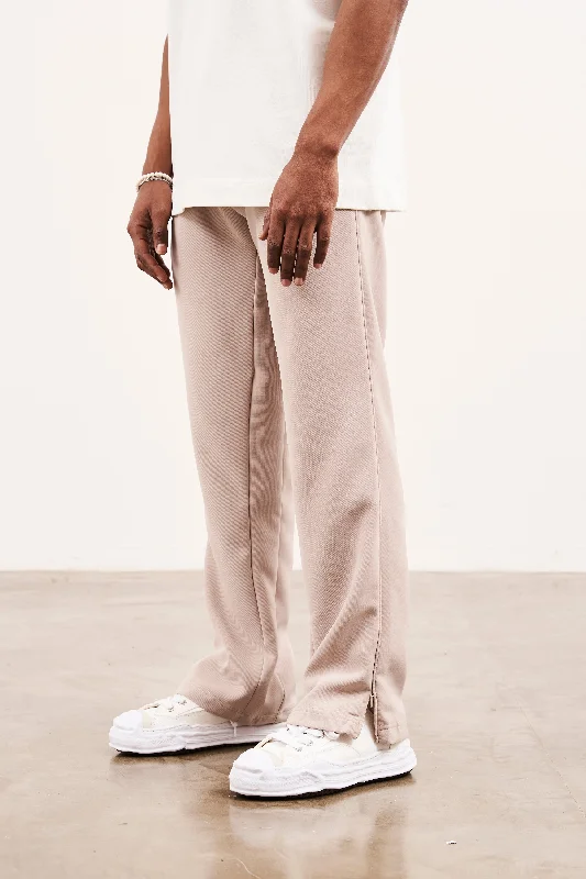 ULTIMATE SPLIT HEM SMART PANT - BEIGE