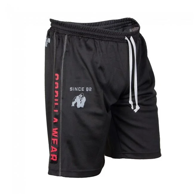 Gorilla Wear Functional Mesh Shorts - Black-Red