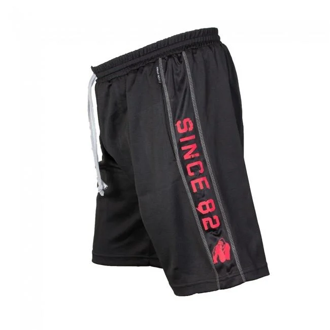 Gorilla Wear Functional Mesh Shorts - Black-Red